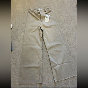 Zara high waisted wide leg jeans